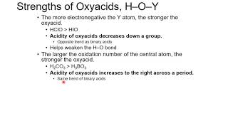 Chapter 16 Section 10 Strengths of Binary Acids
