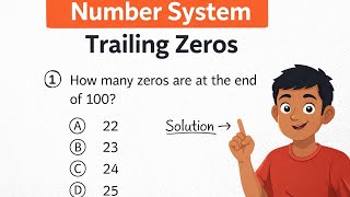 Trailing Zeros Trick 🔥 | Number System MCQ | UPSC/SSC Maths #numbersystem #trailingzeros #upsccsat 