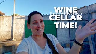 Starting the Wine Cellar Build | Farm Life & Renovations in Portugal #148