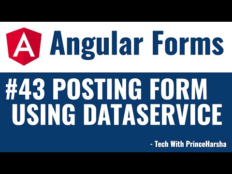 43.Angular 8 Forms Tutorial - Creating dataservice and posting form using observable