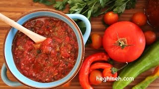 Armenian Tomato Sauce Lecho Recipe - Heghineh Cooking Show