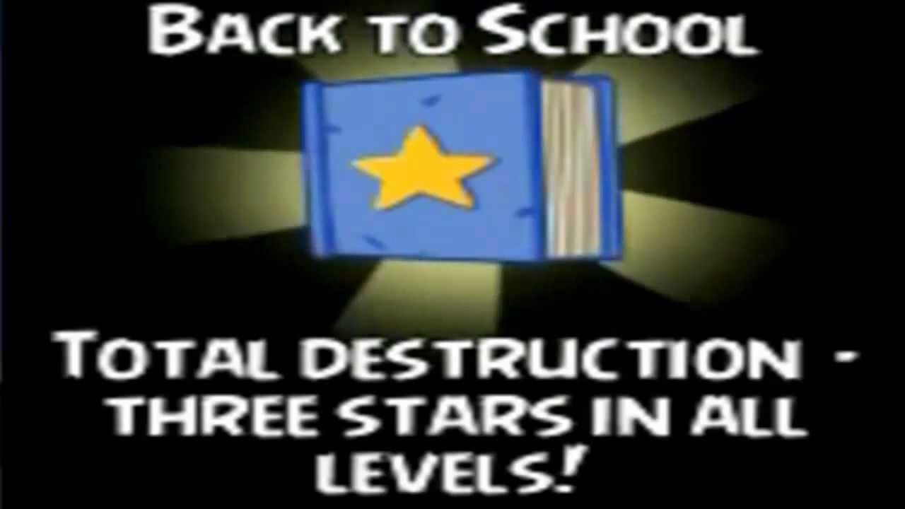 Angry Birds Back to School All Levels Season 2012
