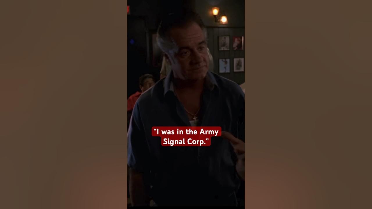 Paulie Walnut’s Years in The Army Didn’t Help Much Here on thesopranos