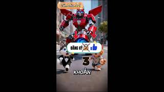 Phim Hoạt Hình Mèo Và Transforming Robots #shorts #funny #cat #dog
