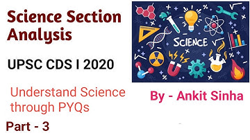 UPSC PYQs |  Science | | CDS I 2020 | Part-3 | #facetsofupsc