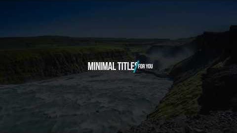 Classic Minimal Titles. After Effects Project on Videohive.net