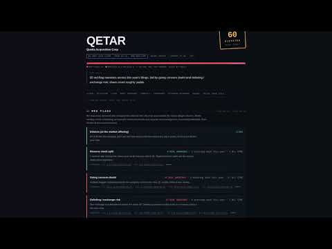 QETAR Extension: My Take on the 8-K Filing