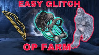 ARK - EASY OP FARM GLITCH for: Compoundbow, Pumpgun and Gigasaddle BP - YETI CAVE SPEEDRUN