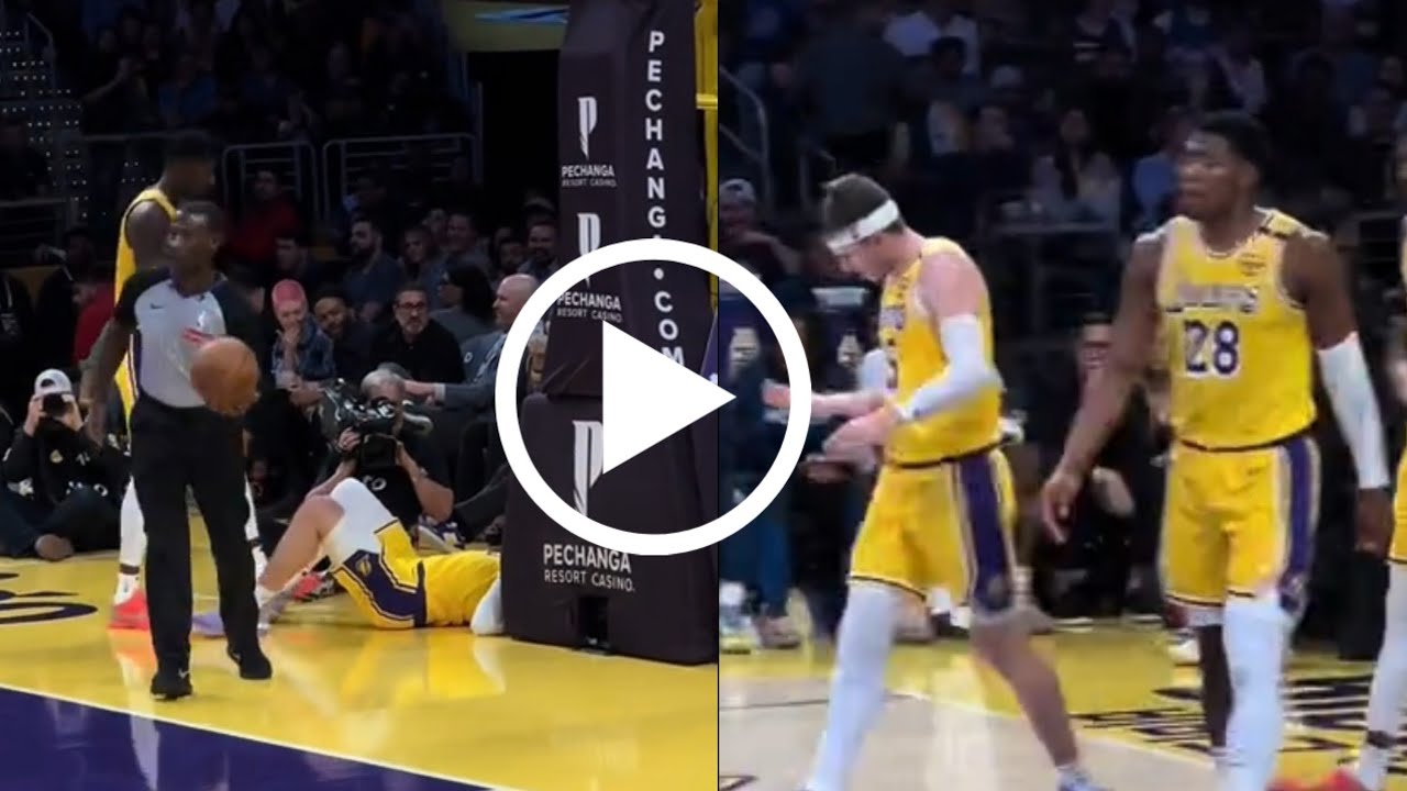 Austin Reaves Injury | Lakers vs Clippers | Austin Reaves calf injury 😭 ...