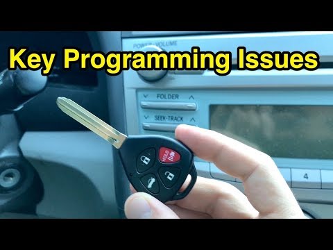 Troubleshooting chip key programming issues (Toyota, Lexus, Scion).