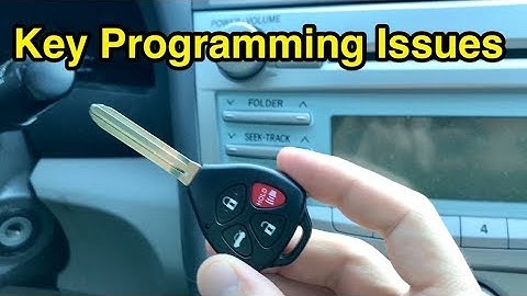 Troubleshooting chip key programming issues (Toyota, Lexus, Scion).