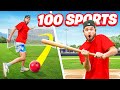 Playing 100 sports in 24 hours challenge