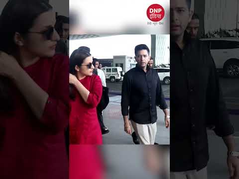 Parineeti Chopra turns traditional as she arrives at airport with beau Raghav Chadha || DNP INDIA