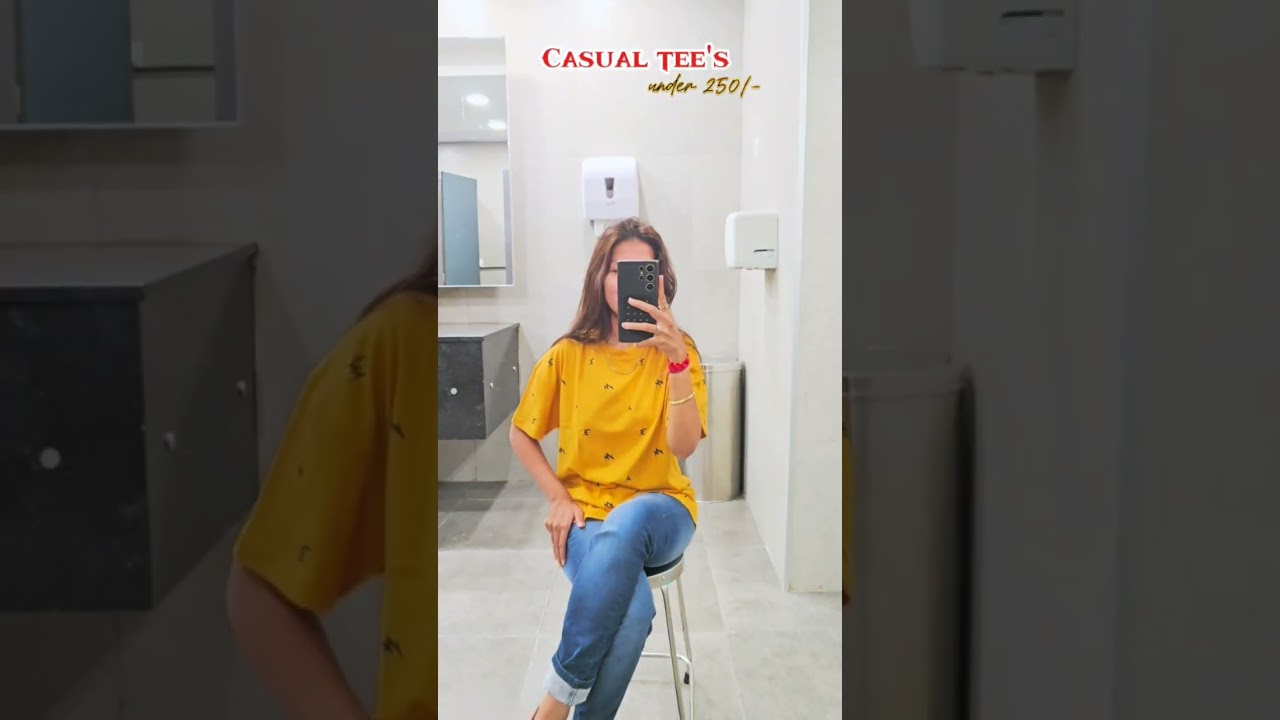 Trendy Casual Tees Under ₹250 from Myntra |Budget Fashion Haul 2025 