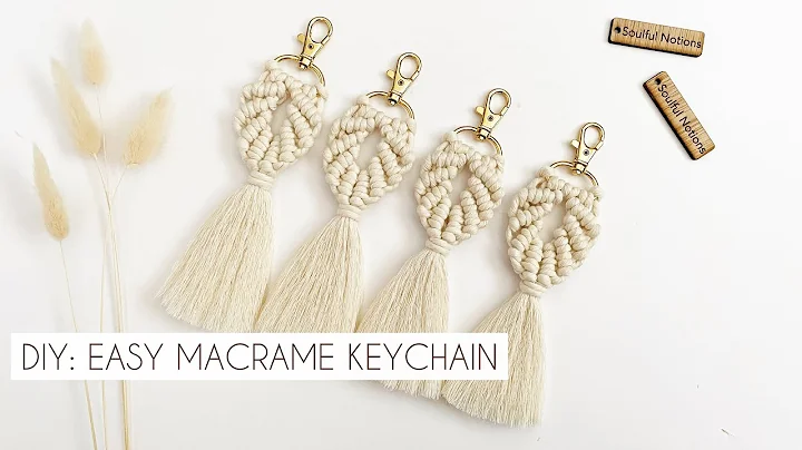 DIY: EASY MACRAME KEYCHAIN TUTORIAL | MACRAME SEASHELL KEYRING | STEP BY STEP
