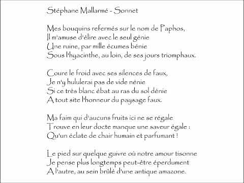 Mallarmé (Stéphane) : SONNET - Mes bouquins refermés sur le nom de Paphos, @PoemeMinute