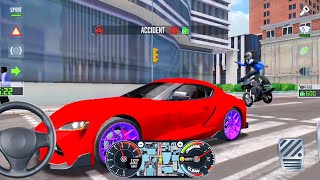 Taxi sim 2020 | Toyota supra super faster car drive in city👲🚖-Car games Android iOS and mobile games screenshot 5
