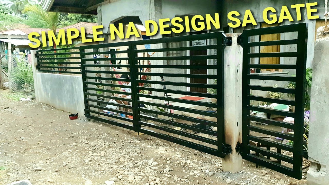 SIMPLE GATE DESIGN for SMALL HOUSE in PHILIPPINES YouTube