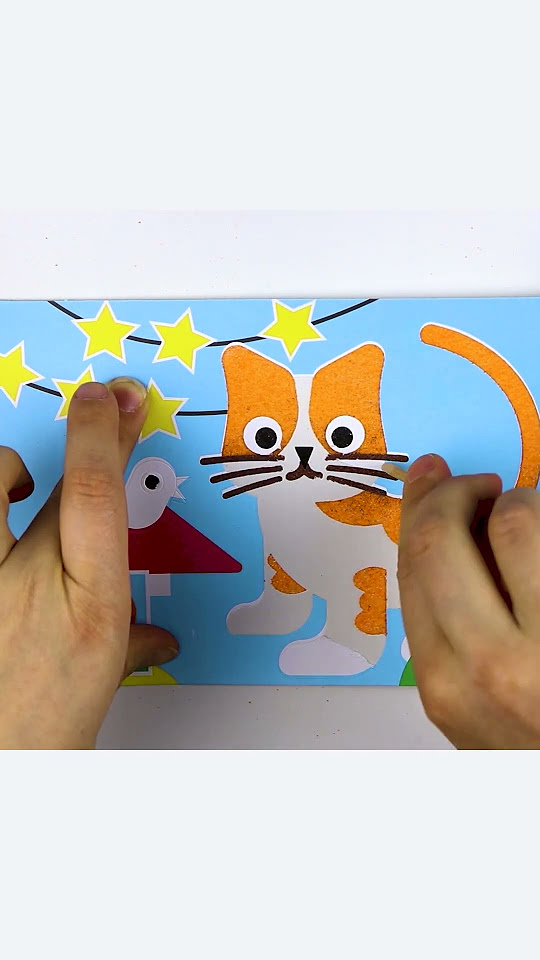 simple-cat-sand-painting-sand-painting-for-kids-how-to-color-a-cat