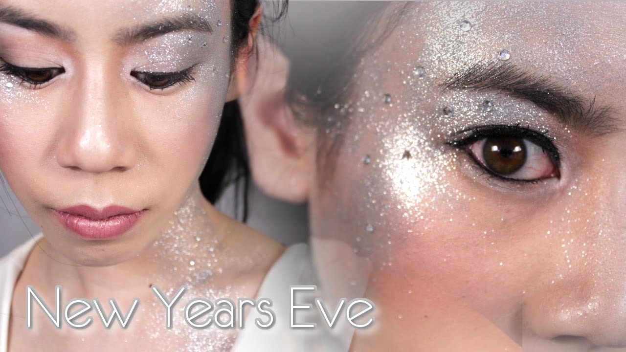 New Years Eve Silver Glitter Makeup Tutorial Fables In Fashion