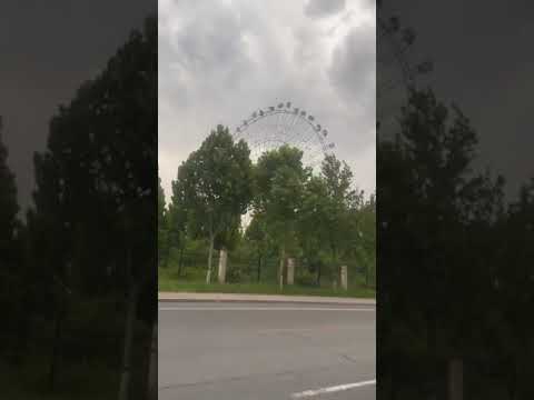 Колесо обозрения #колесообозрения #ветер
