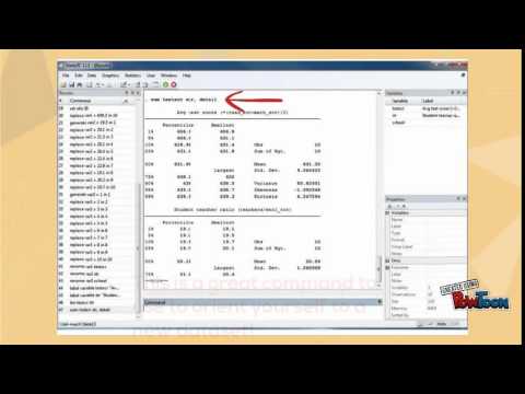 Stata Tutorial - YouTube