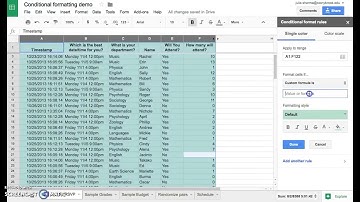 Google Sheets: Conditional Formatting and Filtering with Custom Formulas