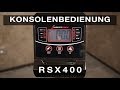 Sportstech RSX400 -  Konsolenbedienung
