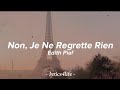 Édith Piaf Non Je Ne Regrette Rien Paroles 