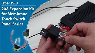 YIS Marine 20A Expansion Kit for Membrane Touch Switch Panel Series SP-51-EP20A