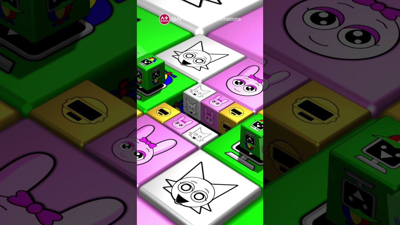 (Q377) 🤪🔥 Hypnotic Sprunki Cubes Roll! 🎵 Catchy Beats Sync with Every Flip! 🌀 