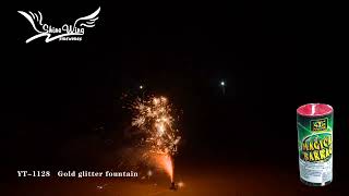 YT 1128 gold glitter fountain
