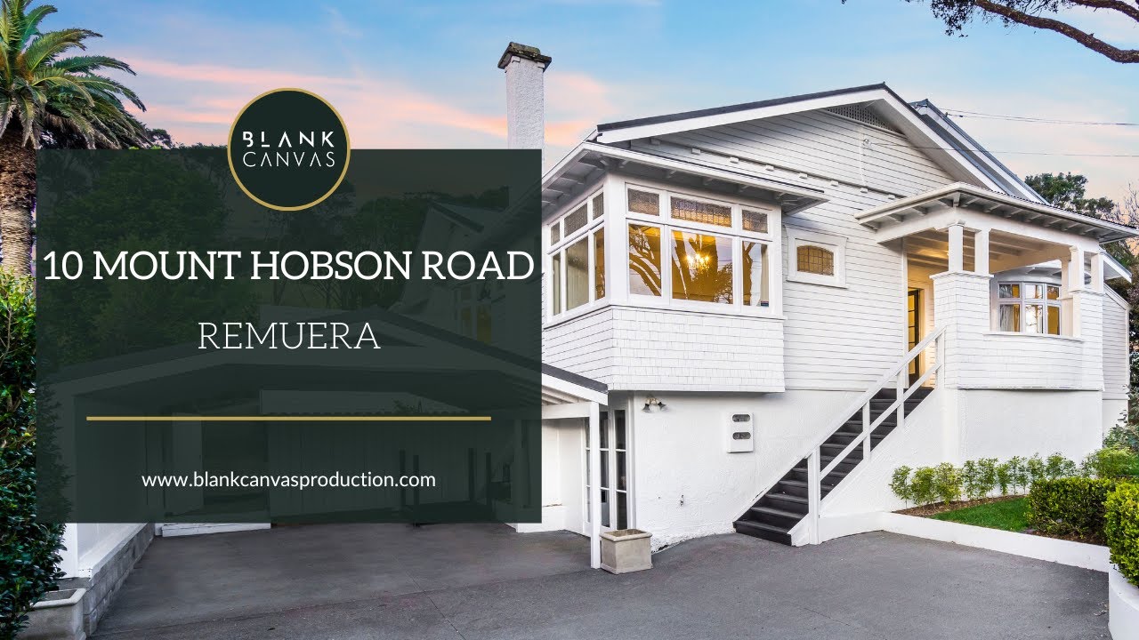 10 Mount Hobson Road, Remuera Real Estate Videographers Blankcanvas YouTube