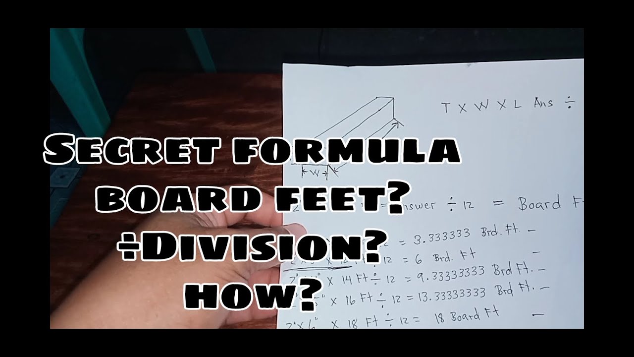 Paano/Tips sa Pag Compute ng Board Feet. How to Calculate Board Ft