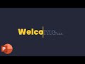 Powerpoint Intro 2 : Fill Text Animation