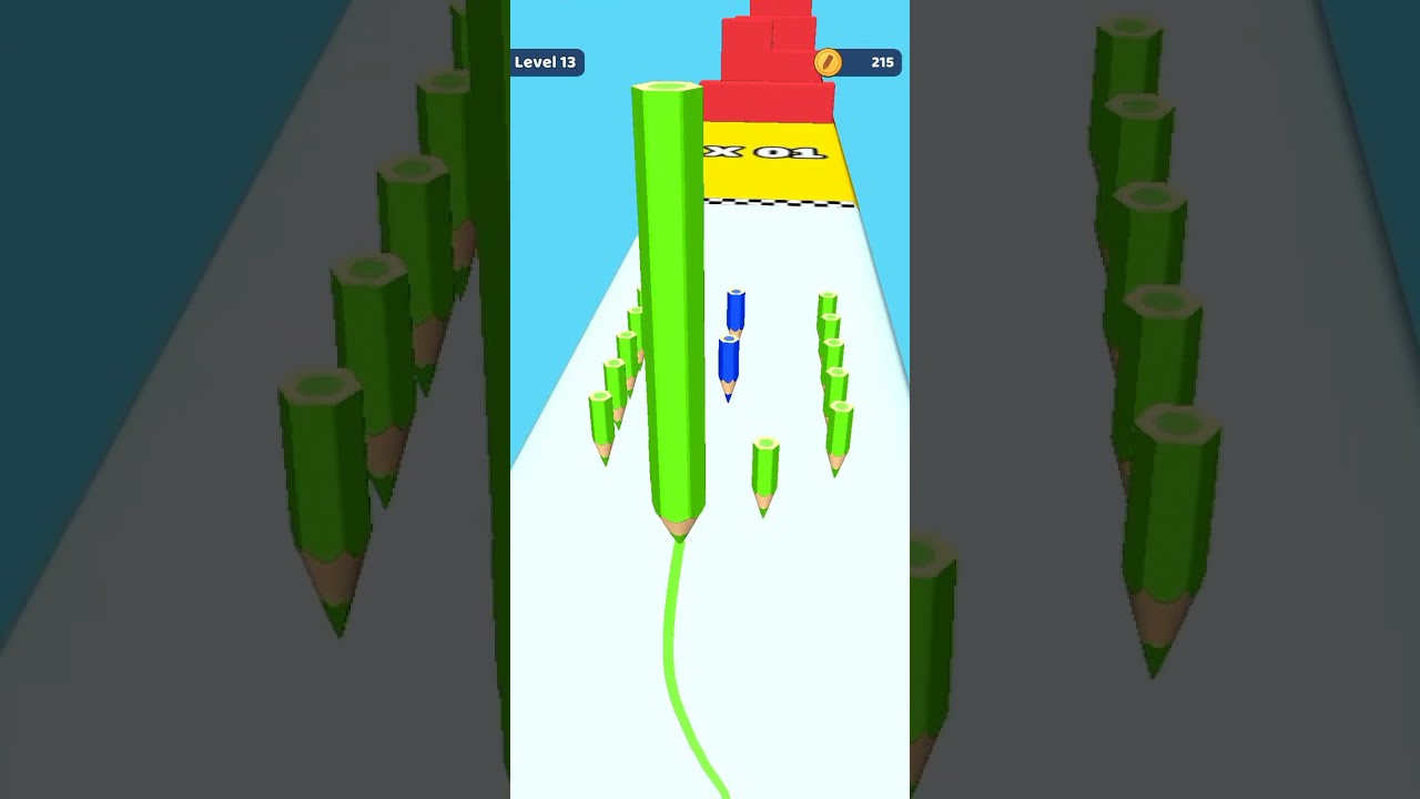 Color Pencil Run Level 13 Gameplay Walkthrough Android Shorts
