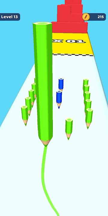 Color Pencil Run Level 13 Gameplay Walkthrough Android #Shorts