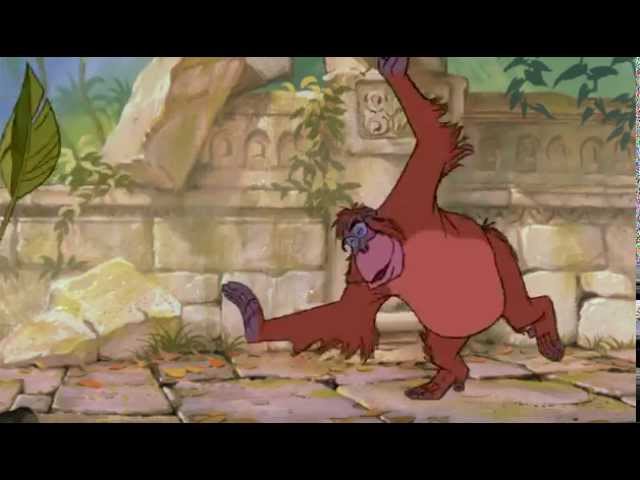 The Jungle Book. I wanna be like you. King Louis class=