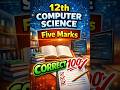 12th Computer Science Five Marks Key Answers 💯 | Public Exam 2026