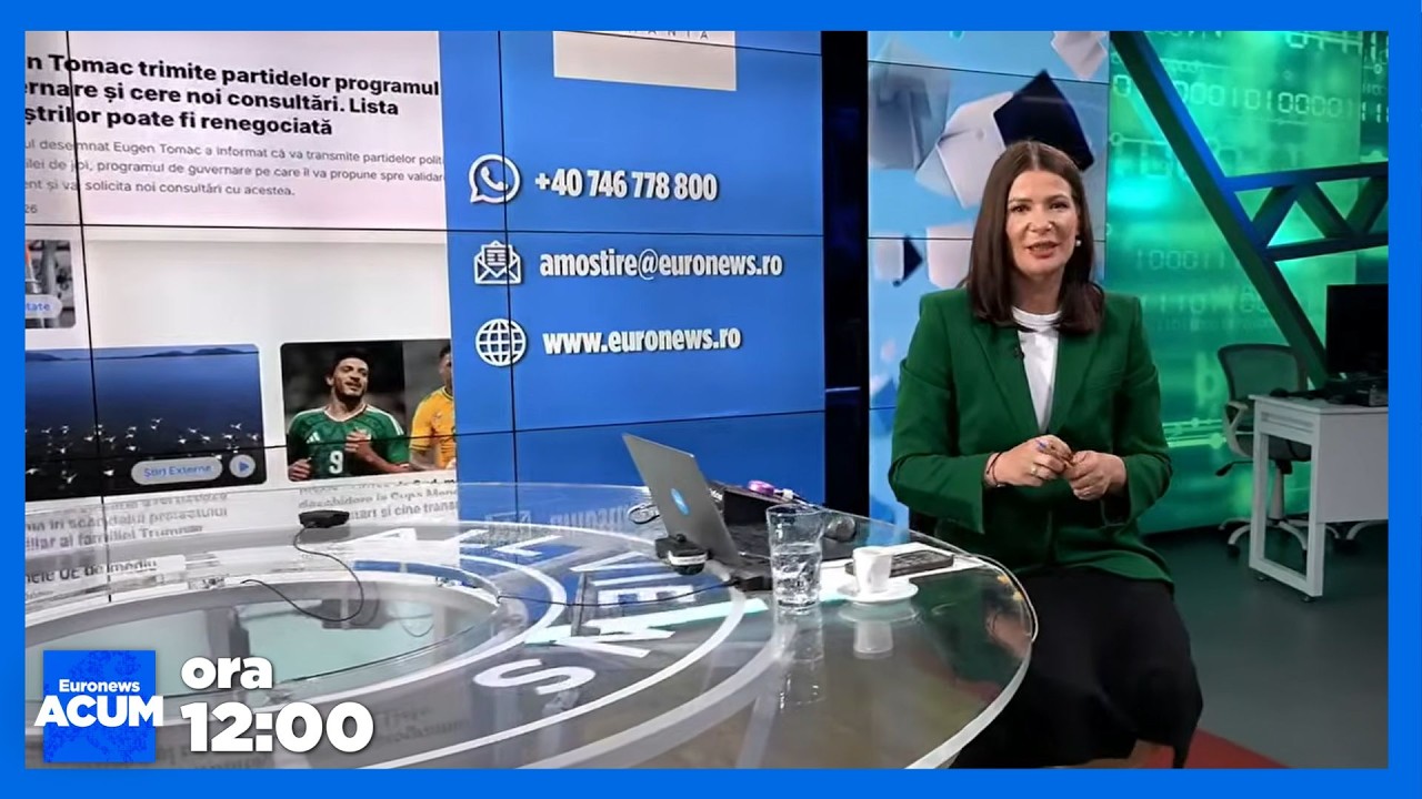 Știrile Euronews România - de la ora 12:00 - 11 iunie 2026