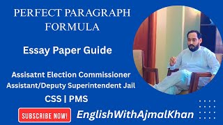 How to Write a Perfect Paragraph | Essay Preparation | Assistant Election Commissioner | CSS | PMS