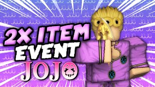 New Double Item Drop Event In Roblox Jojo S Bizarre Adventure Youtube - jojo items on roblox