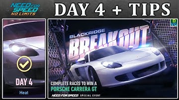 NFS No Limits | Day 4 + TIPS - Porsche Carrera GT | Breakout Event