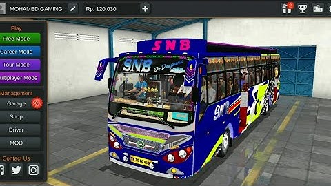 Bus simulator indonesia | SNB bus mod play #trading