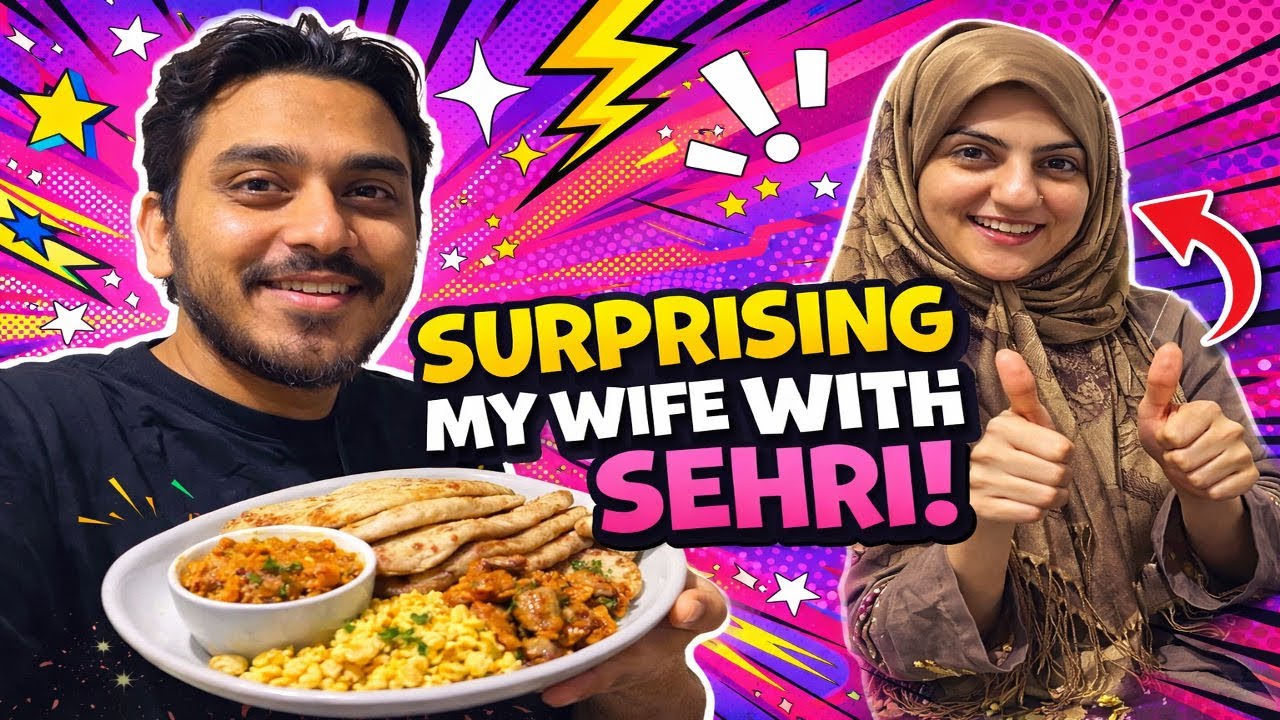 Aj ki sehri mein rotiyan bana kr Aasia ko surprise krdiya 🥰😂|