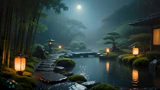 Calm and Relaxing Music for Sleep with Cicada and Soft Rain Sounds | Shakuhachi | Koto Vol. 276 screenshot 5