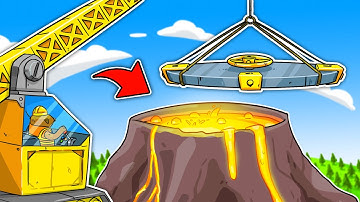 Capping up the volcano to save my beavers in Timberborn!