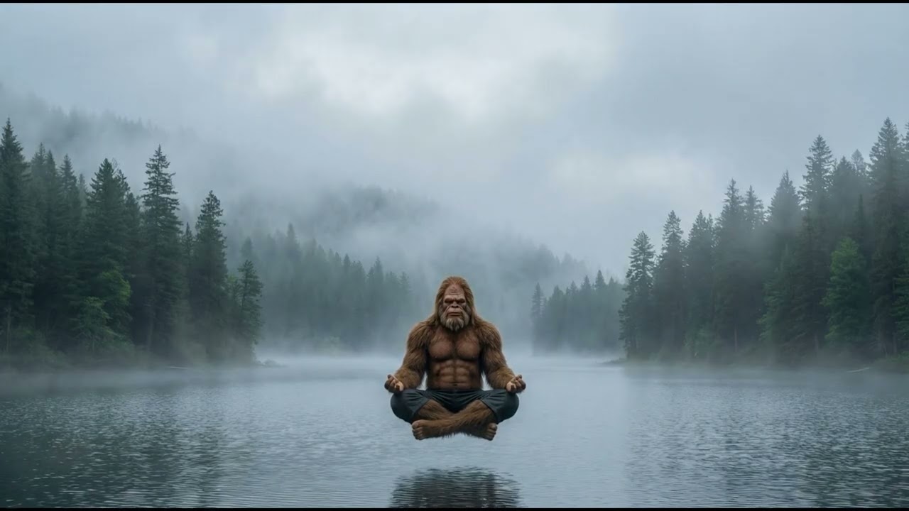 Meditate With Bigfoot In The Woods