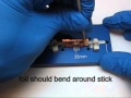 5) mount sample -- wrap with foil