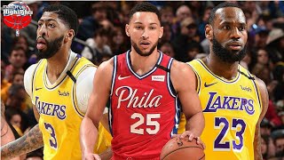 Los Angeles Lakers vs Philadelphia 76ers Full Game Highlights | 2019-2020 NBA SEASON